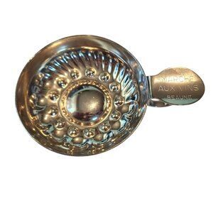 Sommeliers tasting cup Marche Aux Vins Beaune  shallow silver tastevin winemaker